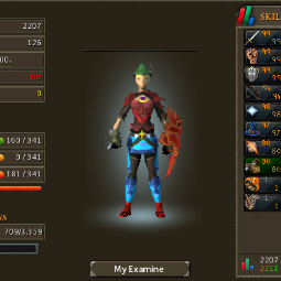 Max Melee | 2207 Total | 277 QP | Lunar Diplomacy | Chicken | Zombie Head | Skeleton | Santa | Warlock | Reindeer | 15 Year Veteran 0